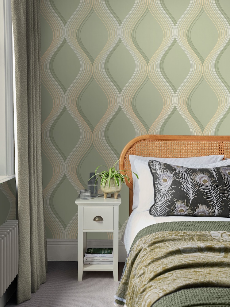 Graham & Brown Green Euphoria Wallpaper - Image 1 of 3