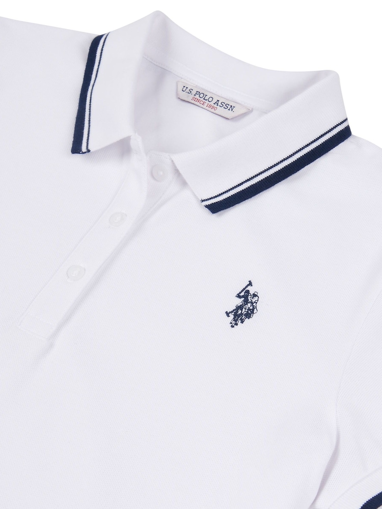 U.S. Polo Assn. White Womens Polo Dress - Image 8 of 8