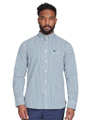 Raging Bull Green 100% Cotton Long Sleeve Classic Gingham Shirt - Image 1 of 7