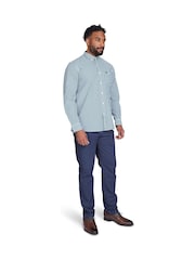 Raging Bull Green 100% Cotton Long Sleeve Classic Gingham Shirt - Image 3 of 7