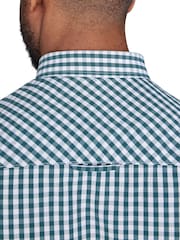 Raging Bull Green 100% Cotton Long Sleeve Classic Gingham Shirt - Image 5 of 7