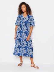 M&Co Blue Collared Short Sleeve Dress - Image 1 of 5