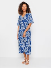 M&Co Blue Collared Short Sleeve Dress - Image 2 of 5
