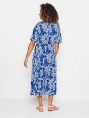 M&Co Blue Collared Short Sleeve Dress - Image 3 of 5