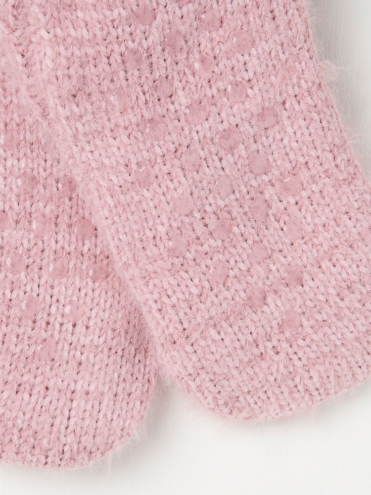 FatFace Pink Short Slipper Socks - Image 2 of 2