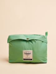 Joules Holt Green Waterproof Packable Raincoat with Hood - Image 10 of 12