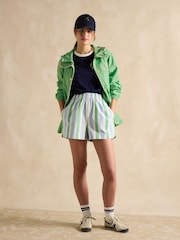 Joules Holt Green Waterproof Packable Raincoat with Hood - Image 5 of 12