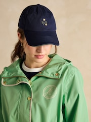 Joules Holt Green Waterproof Packable Raincoat with Hood - Image 6 of 12