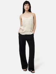 Jigsaw Black Hopsack Tux Trousers - Image 3 of 7