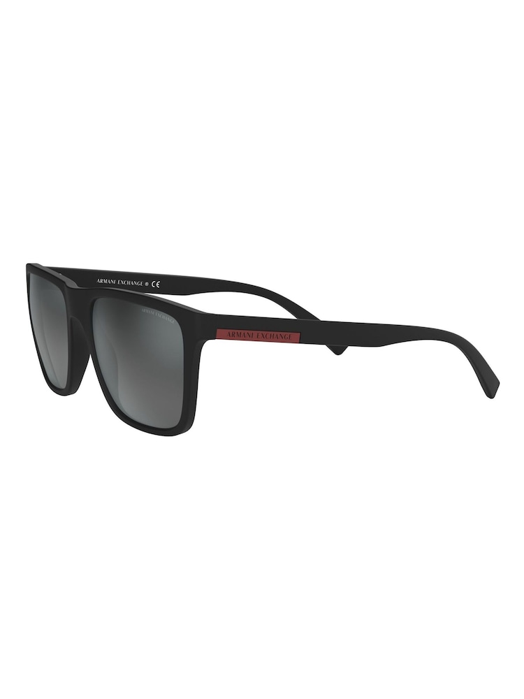 Armani Exchange Ax4080S Square Black Sunglasses - Image 5 of 9