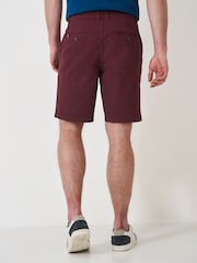 Crew Clothing Red Classic Bermuda Cotton Stretch Chino Shorts - Image 2 of 5