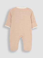 Natur/Creme - Jojo Maman Bébé – Schlafanzüge aus Baumwolle mit Tiermotiv und Füßen, 3er-Pack - Bild 7 von 7