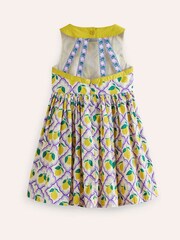 Boden Purple 100% Cotton Back Detail Lemon Dress - Image 3 of 4
