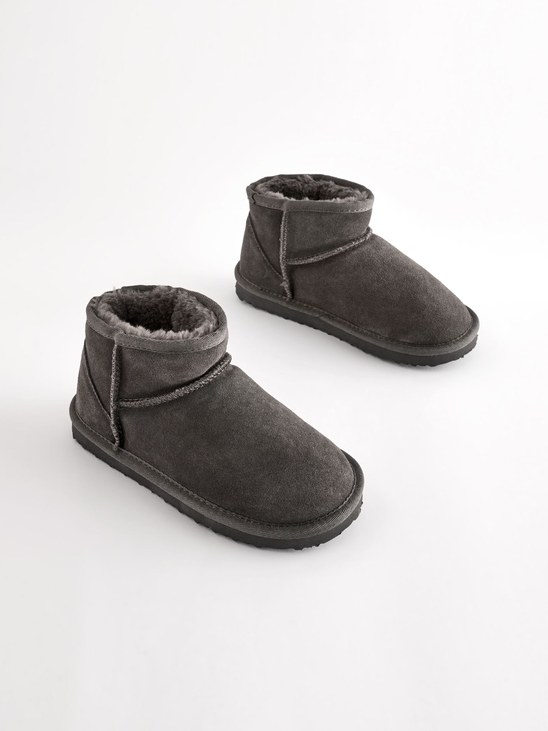 Grey slipper boots discount