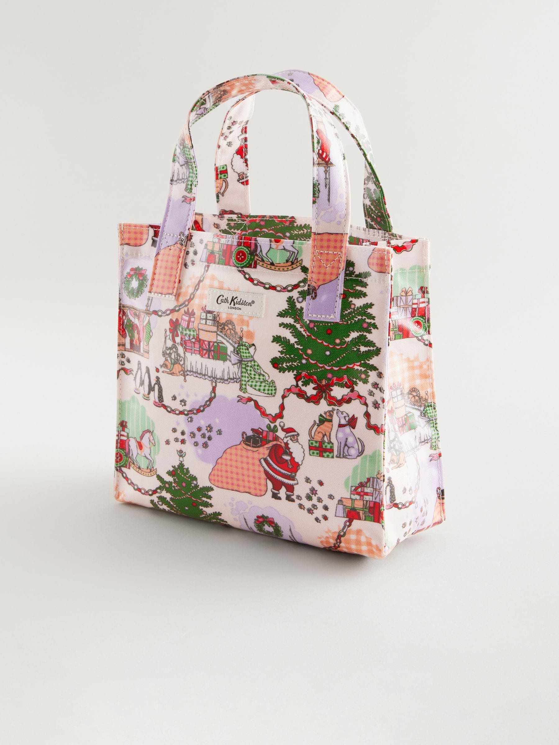 Cath Kidston Christmas 100 Cotton Small Coated Bookbag