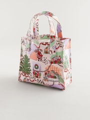 Cath Kidston Christmas 100% Cotton Small Coated Bookbag - Image 3 of 7