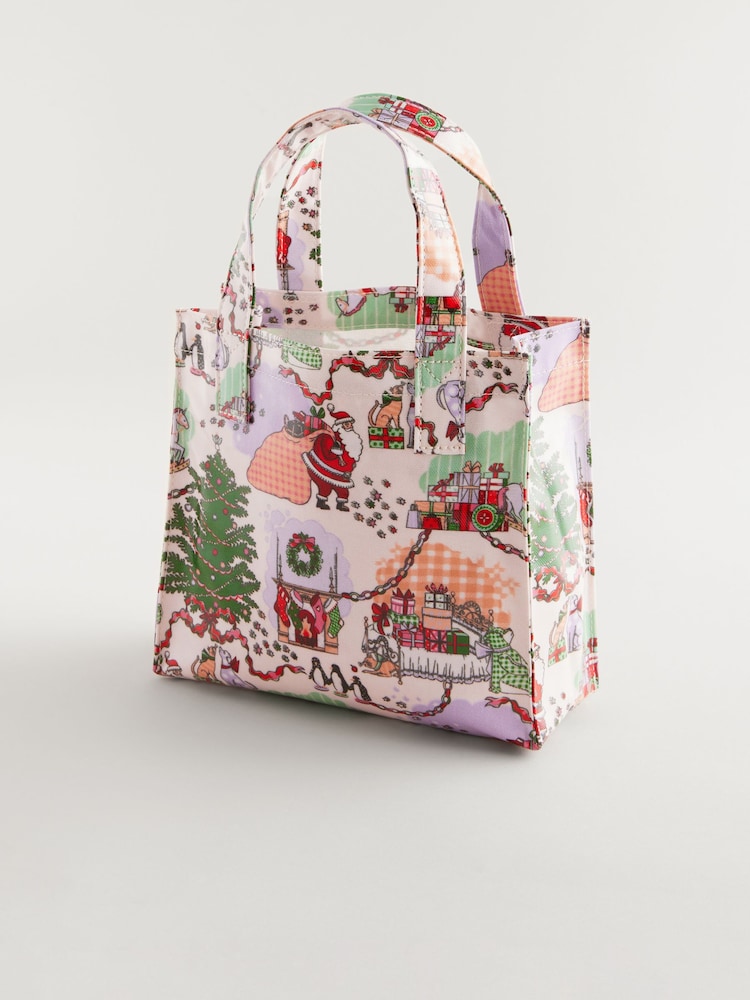 Cath Kidston Christmas Small Coated Book Bag - Image 3 of 7