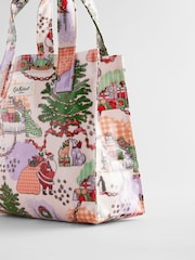 Cath Kidston Christmas 100% Cotton Small Coated Bookbag - Image 5 of 7
