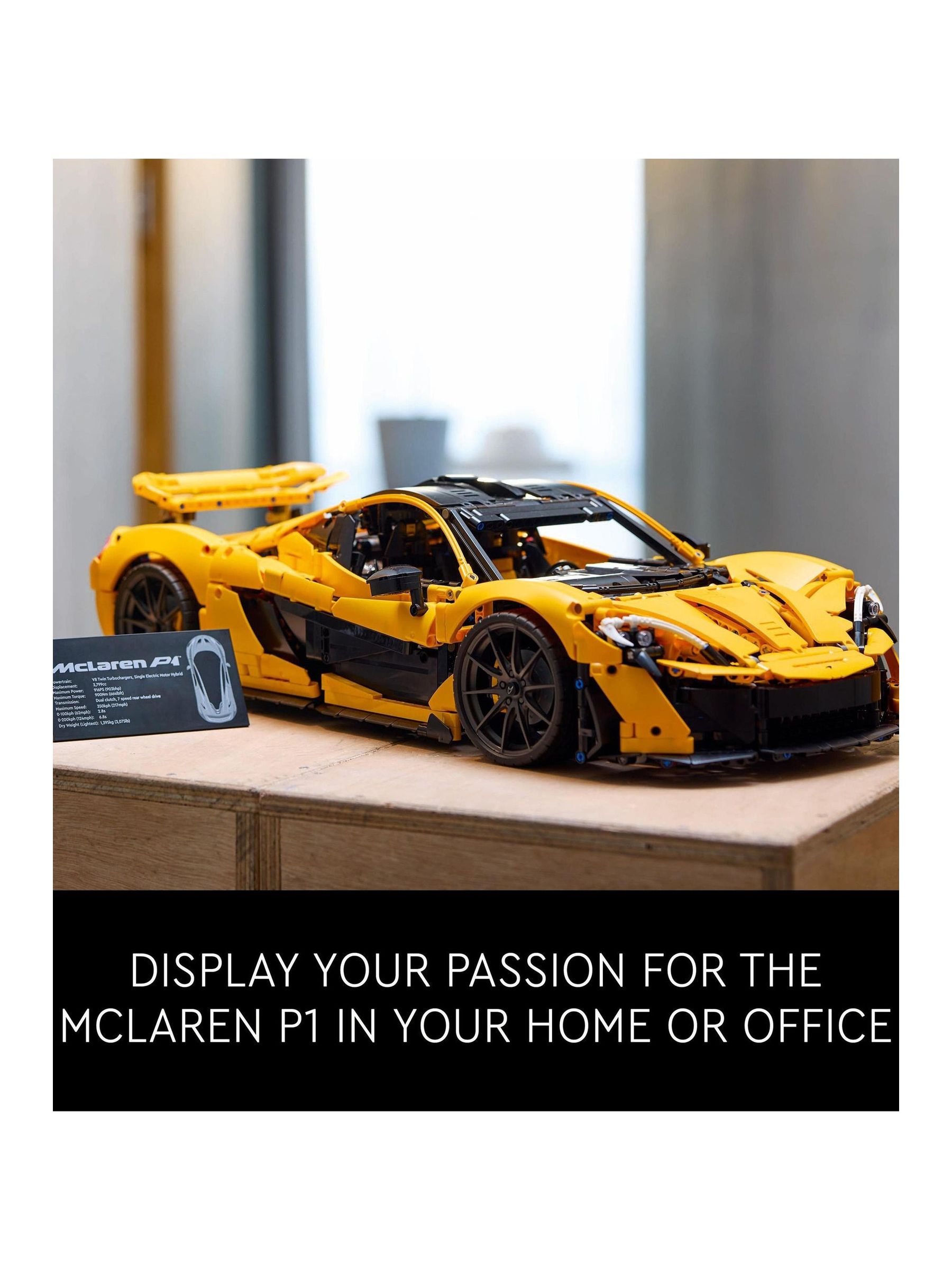 Buy LEGO Technic McLaren P1 Model Car Set for Adults 42172 from Next Malta
