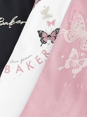 Baker by Ted Baker več potiskom dolg rokav; z dolgimi rokavi 100% bombažna majica 3 pak - Slika 9 iz 10