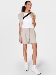 Sweaty Betty Mineral Beige Explorer 5.5" Shorts - Image 1 of 5