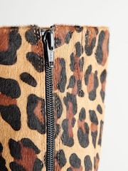 Leopard Leather Forever Comfort® Knee High Skinny Heeled Boots - Image 10 of 11