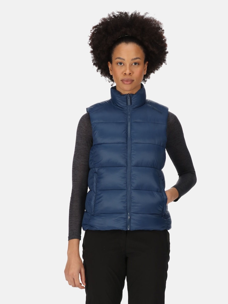Regatta Blue Womens Yewbank Reversible Padded Gilet - Image 1 of 10