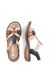 Rieker Womens Elastic Stretch Sandals - Image 9 of 10