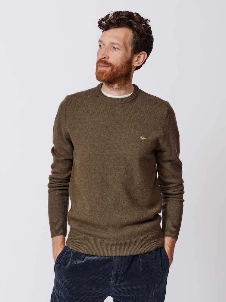 Aubin Westbourne Wool Crew Neck Jumper - Image 1 of 8 Aubin Westbourne Wool Crew Neck Jumper - Image 1 of 8