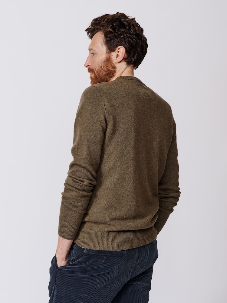 Aubin Westbourne Wool Crew Neck Jumper - Image 2 of 8 Aubin Westbourne Wool Crew Neck Jumper - Image 2 of 8