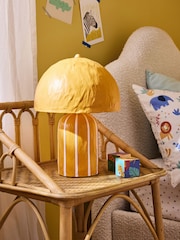 Jojo Maman Bébé Ochre/Cream Asta Striped Table Lamp - Image 1 of 5