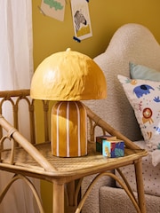Jojo Maman Bébé Ochre/Cream Asta Striped Table Lamp - Image 2 of 5