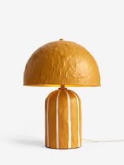 Jojo Maman Bébé Ochre/Cream Asta Striped Table Lamp - Image 5 of 5
