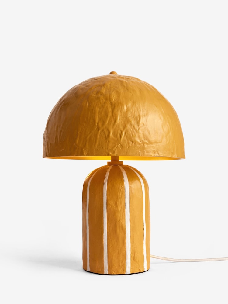 Jojo Maman Bébé Ochre/Cream Asta Striped Table Lamp - Image 5 of 5