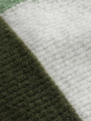 Green Geo Knitted Beanie Hat - Image 7 of 7