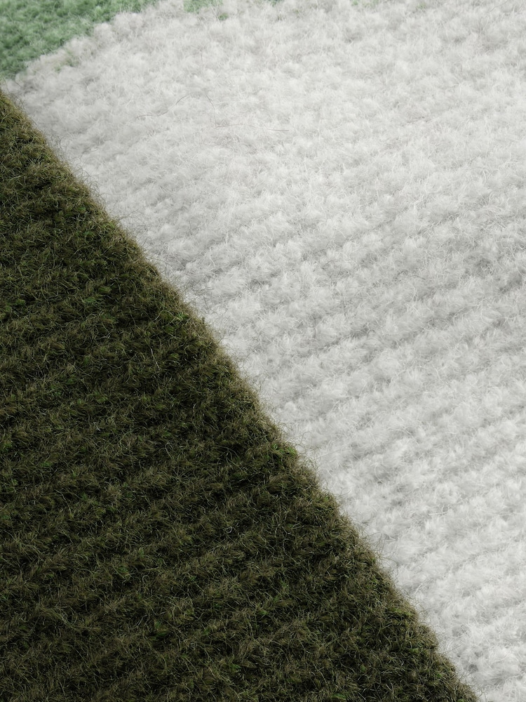 Green Geo Knitted Beanie Hat - Image 7 of 7
