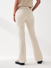 NOISY MAY Cream High Waist Flared Jeans - Image 2 of 6