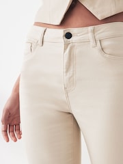 NOISY MAY Cream High Waist Flared Jeans - Image 3 of 6