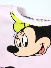 Brand Threads Pink 100% Cotton Disney Minnie Mouse BoysT-Shirt and Shorts Set - Image 3 of 5