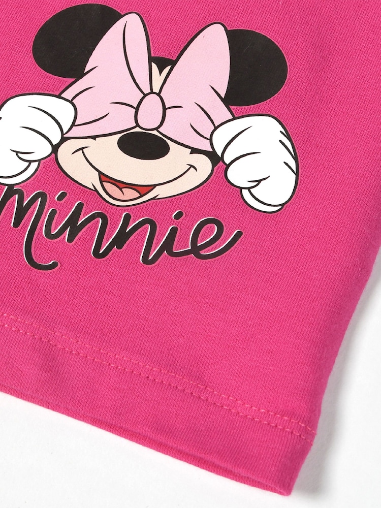 Brand Threads Pink 100% Cotton Disney Minnie Mouse BoysT-Shirt and Shorts Set - Image 5 of 5