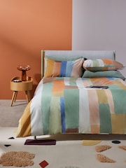 MADE.COM Multi Alonzo 180 Thread Count Duvet Cover and Pillowcase Set - Image 1 of 4