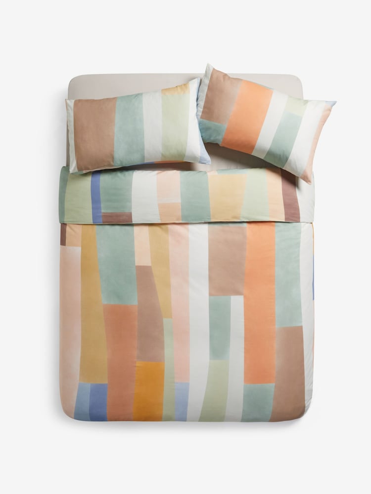 MADE.COM Multi Alonzo 180 Thread Count Duvet Cover and Pillowcase Set - Image 4 of 4