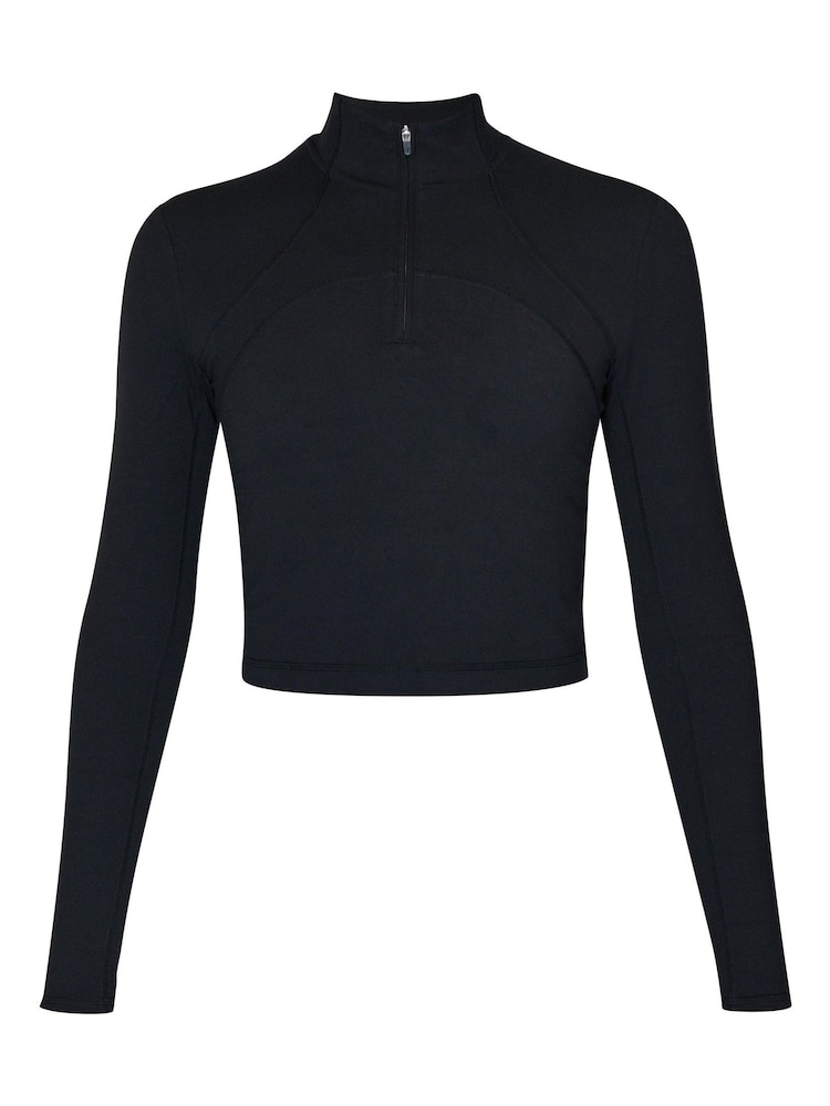 Sweaty Betty Black Super Soft Half Zip Sweat Top - Image 7 of 7