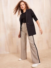 Friends Like These Brown Tailored Check Side Stripe Trouser - Image 2 of 4