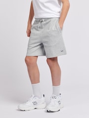 Lee Grey Boys 100% Cotton Badge Shorts - Image 1 of 5