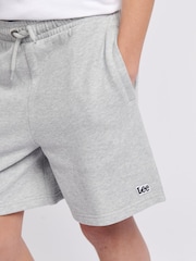 Lee Grey Boys 100% Cotton Badge Shorts - Image 3 of 5