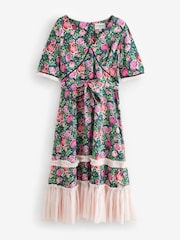 Cath Kidston Green Roses Tea Dress - Image 6 of 8