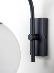 Houseof. Charcoal Grey Hanging Globe Outdoor Wall Light - Image 5 of 6