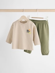 Neutral Baby Top And Leggings Set - Image 1 of 12
