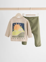 Neutral Baby Top And Leggings Set - Image 2 of 12